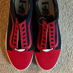 Vans Off The Wall Bader tennis shoes Navy/Red Men’s size 11